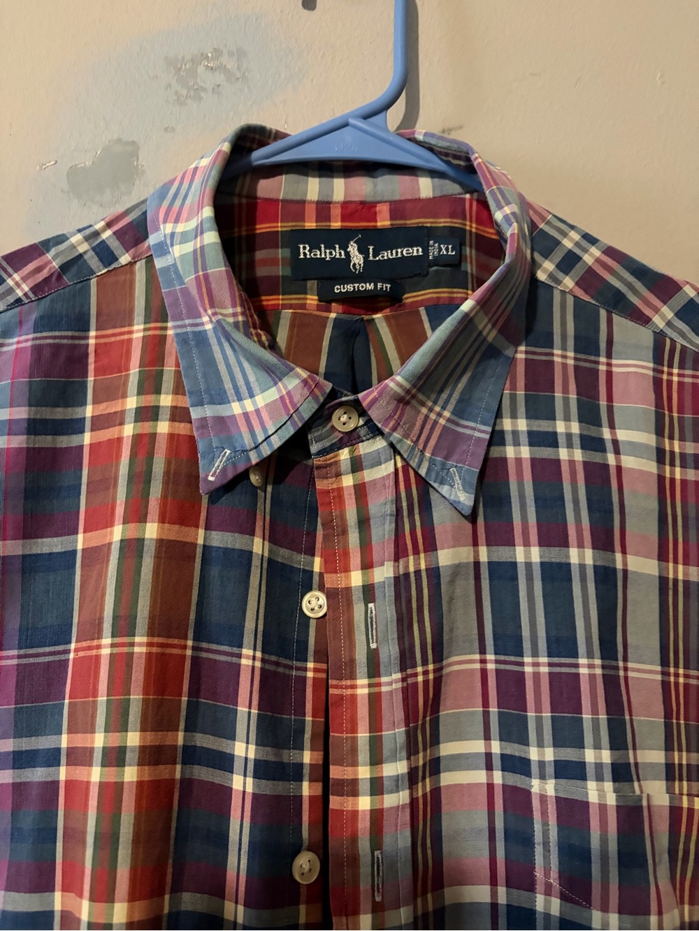 Ralph Lauren Multicolor Plaid Button-Down Shirt - Blue, Red, Green